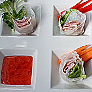 ロースハムの生春巻き