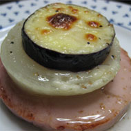 なすとオニオンの
ハムステーキ